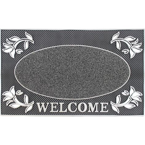 Metallic Doormat, 45x75cm, Silver (1/4)