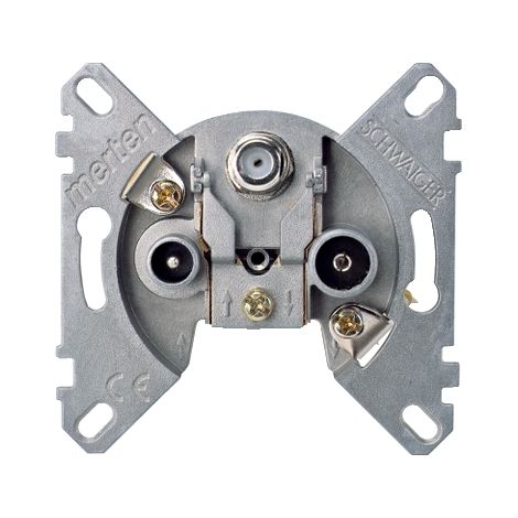 Toma Triple R-TV/SAT (Conector Tipo F) Schneider Series Elegance y d-Life MTN466097