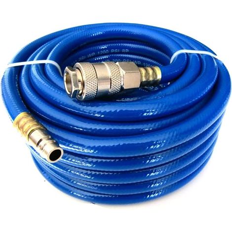 12m 300PSI PVC Extension Air Hose with Quick Fixings for Compressor Air Tools (1/2)