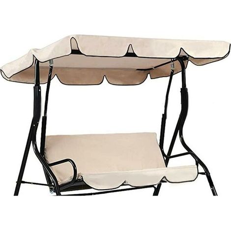 Housse de rechange imperméable 210D pour siège de balancelle de jardin. (1/5)