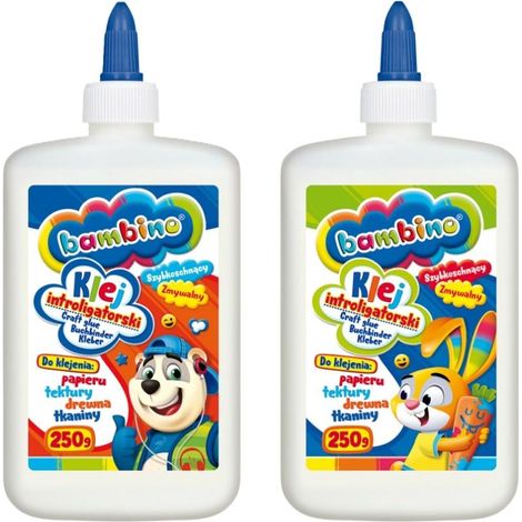 Bambino Buchbinderleim 250 g, geeignet für Schule und Büro, universell einsetzbar, sicher