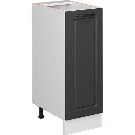 Apothekerschrank R-Line, Anthrazit Landhaus, 30 cm ohne Arbeitsplatte, Vicco (1/5)