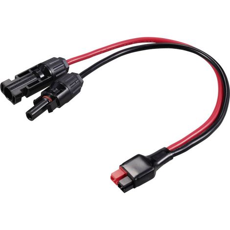 Mini fiche mâle Starkstrom sur fiche mâle solaire longueur de câble 250 mm TC-12195720 noir, rouge TRU COMPONENTS Conte (1/3)