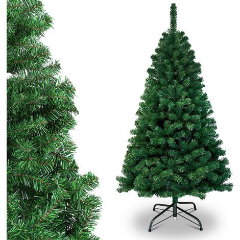 Wolketon Albero di Natale artificiale di 150 cm, albero di Natale artificiale con supporto, verde (1/5)