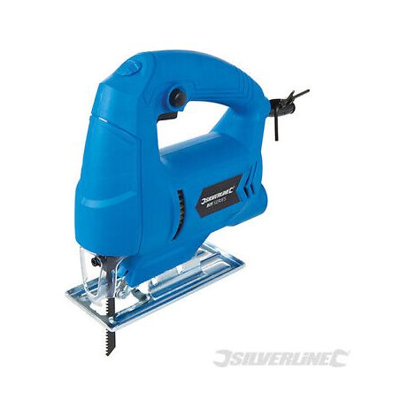 SILVERLINE 450W ELECTRIC JIGSAW HEAVY DUTY WOOD METAL CUTTING SAW & BLADE 270462 (1/10)