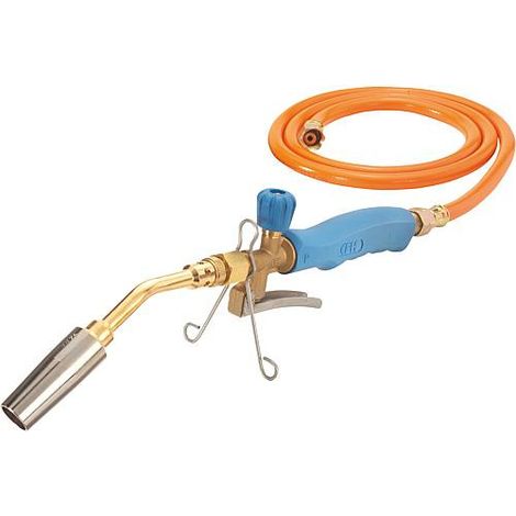 Chalumeau soudeur bi-gaz propane/butane – Tuyau 1,5 m – Température de flamme 2000°C – Soudage tendre jusqu'à 54 mm – CFH