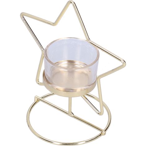 Bougeoirs de style nordique en métal pour bougies d'aromathérapie, objets de décoration de bureau, artisanat pour la chambre, cadeau (1/5)