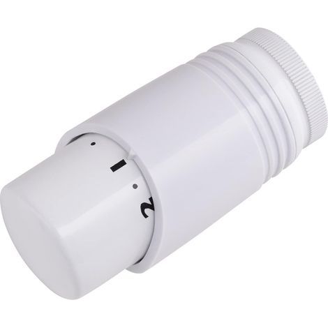 Thermostatic head for radiator or towel dryer colour white M30x150 easy/quick connection Precise adjustment for control of energy consumption (1/5)