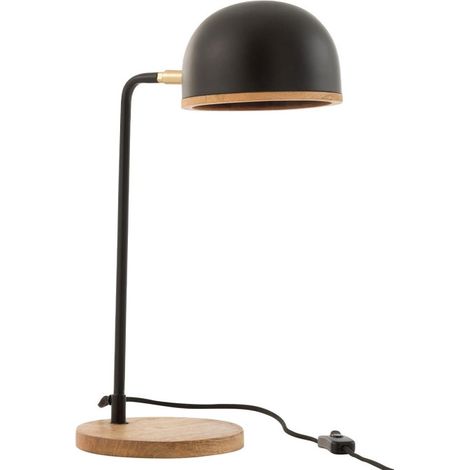 Lampe de Bureau Design en Métal "Evy" 48cm Noir (1/5)