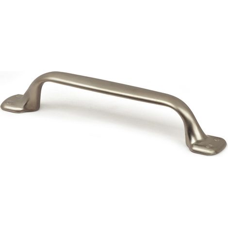 Tirador para mueble de zamak satinado, distancia entre ejes 96 mm REI