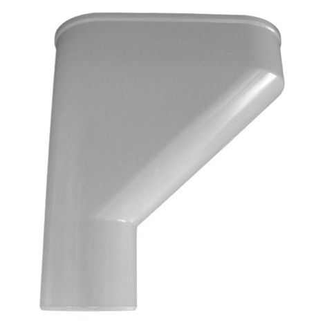 Jambonneau PVC gouttière 25 Ø80 - Gris - First Plast (1/4)