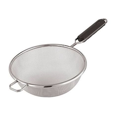 Scolapasta a doppia Rete in acciaio Inox 24 cm