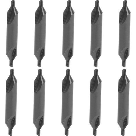 Juego de 10 brocas combinadas de acero de alta velocidad y resistentes al desgaste para taladros de banco y fresadoras. (1/5)