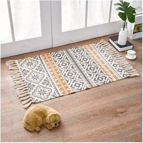 Tapis de salon, tapis ethnique antidérapant (1/4)