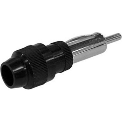 – Connecteur en ligne mâle CA081 – À vis – Droit – Couleur noir et argent – Pour installations nécessitant un connecteur fiable (1/2)