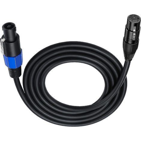 Câble Speakon vers XLR, prise Speakon mâle vers XLR 3 broches femelle, rallonge pour haut-parleur et microphone avec verrouillage par rotation (1/5)