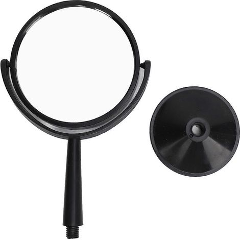 Miroir concave rond de 4 pouces, lentille en verre, cadre en ABS noir, miroir concave flexible expérimental