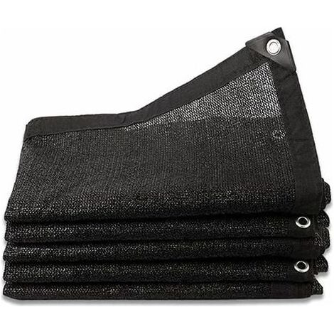 Filet d'ombrage 8 poteaux 80 % renforcé épais voile d'ombrage coupe-vent filet de serre avec œillets (3 x 4 m) (1/5)