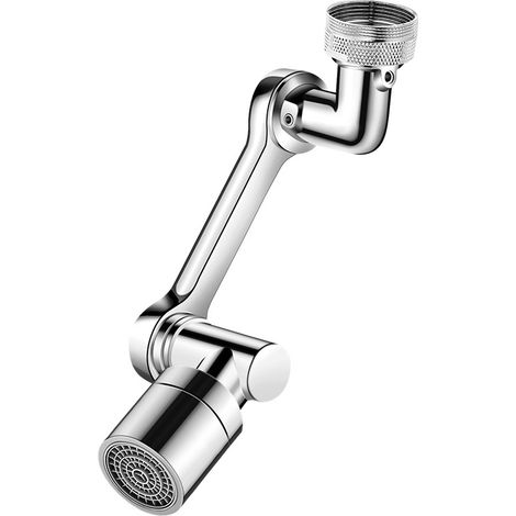 JSSEVN Wasserhahn-Luftsprudler, 1080° drehbarer Luftsprudler, langlebige, spritzwassergeschützte Wasserhahnverlängerung, wassersparender Wasserhahn-Luftsprudler (1/5)