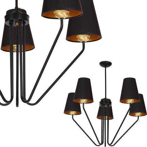 Lampadario VICTORIA NERO 5xE27 (1/5)