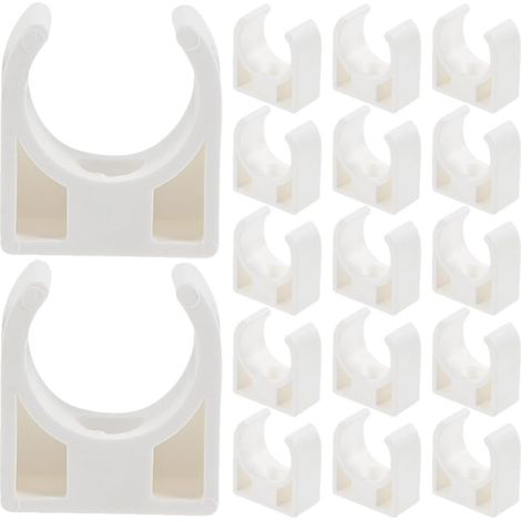 Support de fixation à pince pour moteurs miniatures, support de fixation par clip blanc en plastique, 30pcs, maintien solide, montage rapide, pour petites installations de (1/5)