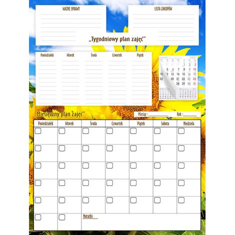 Kühlschrankkalender Magnettafel Groß Monats-Wochenplaner XXL