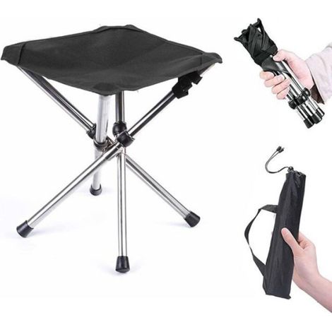 Siège de Camping Portable, Tabouret Pliable de Camping, Camping Pliant Tabourets, Mini Chaise Pliante Portable, Petite Chaise de Ca (1/4)