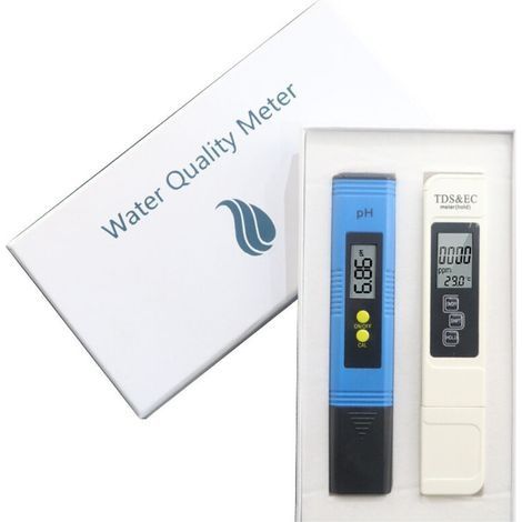 pH-Meter, elektronisches 4-in-1-pH-Messgerät für Schwimmbäder, pH-Meter, TDS-Meter, Wasserqualitäts- und pH-Test für Trinkwasser, Aquarien, Hydrokultur, Schwimmbäder, Umkehrosmoseanlagen, Labor