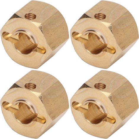 Adaptateur de moyeu de roue hexagonal allongé de 12 mm pour voitures RC SCX10 90046 GN7 CC01 1/10 (9 mm) (1/5)