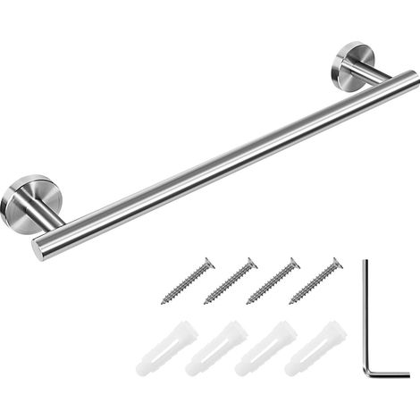 1 Porte-Serviettes Mural,Acier Inoxydable 304,Finition Brossée,Salle de Bain,Cuisine (1/5)