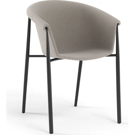 Electra, Set di 2 sedie in tessuto Tortora (58cm X 56cm H. 79cm)  Duzzle (1/5)