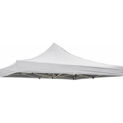 tetto per gazebo riviera in tessuto impermeabile e anti uv bianco 2x2 m