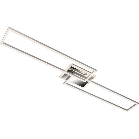 LED Deckenleuchte CCT  Dimmbar Fernbedienung 40W silber Metall Briloner