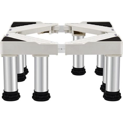 Base réglable pour lave-linge et sèche-linge, 50-75cm, acier inoxydable (1/5)