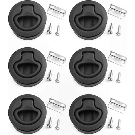 Loquet à poignée ronde pour portes de camping-car et de bateau, loquet à fermeture rapide de 1/2 pouce, M1-63, lot de 6 (1/5)