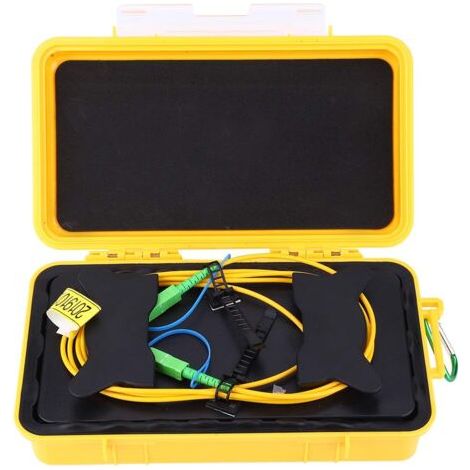 OTDR Launch Cable Box SM SC/APC-SC/APC 2km Dead Zone Eliminator Optical Fiber Ring with 2000M OTDR Extension Cord (1/5)