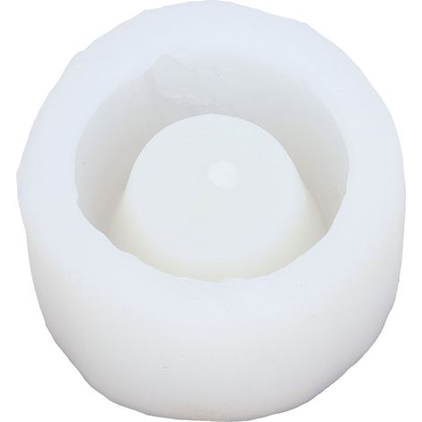 Moule en silicone rond multifonctionnel pour pots de fleurs, idéal pour la création de pots de fleurs succulents à faire soi-même. Trou de drainage inclus. Référence : 50-2283-D.
