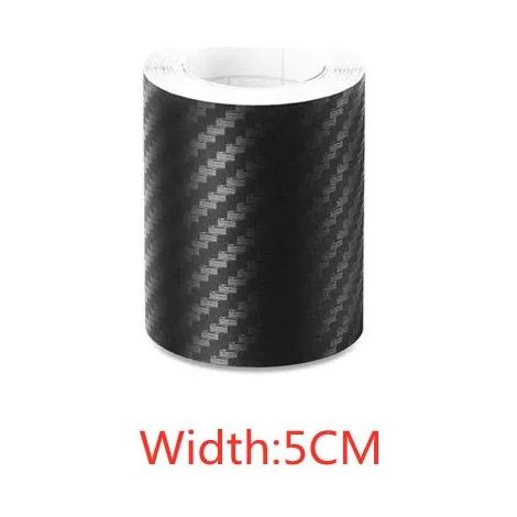 (3 m,5 cm) Ruban adhésif en fibre de carbone nano pour voiture,protection anti-rayures,seuil de porte,rétroviseur latéral,imperméable,film de carbone (1/3)