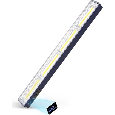 Baladeuse LED Mecanicien,Lampe de Travail Rechargeable 7500mAh Lampe Magnetique Eclairage Atelier Magnetique Aimantée LED Rechargeable pour Eclairage Atelier Travail (1/5)