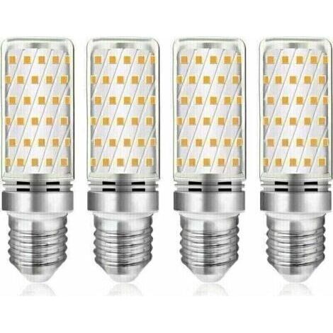 Ampoule LED épis de maïs E27, 12 W, blanc froid 6 000 K, 1 450 lm, angle de faisceau de 360°, équivalent à une ampoule halogène E27 de 100 W, CA 230 V, non variable, lot de 4 (1/4)