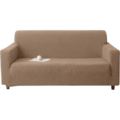 1 Housse de canapé, Tissu jacquard extensible, Protection animaux antidérapante, Salon (1/5)