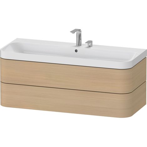 Set c-bonded Duravit Happy D.2 Plus suspendido, 1175x490mm, 2