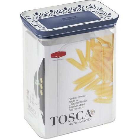Tarro Tosca Azul cc 2200 cm 12x15 h 19 Stefanpl (1/2)