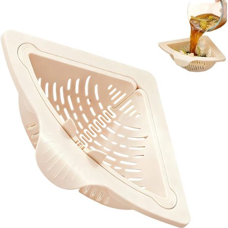 Panier filtrant d'angle pour évier , en silicone magnétique , 17 , 5 x , 9 cm , les déchets et reste