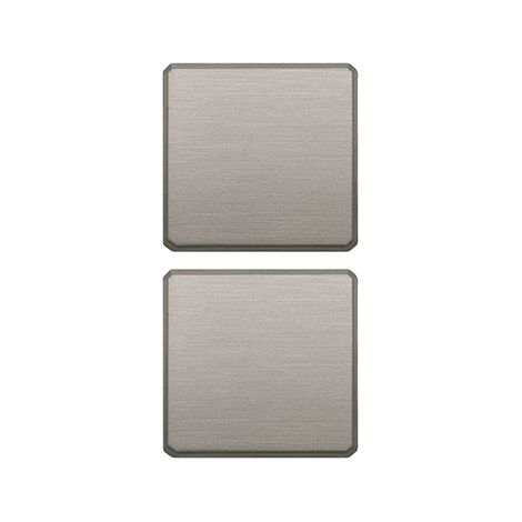 VIMAR - 22751.0.11 Zwei flache Tasten ohne Symbole, Nickel