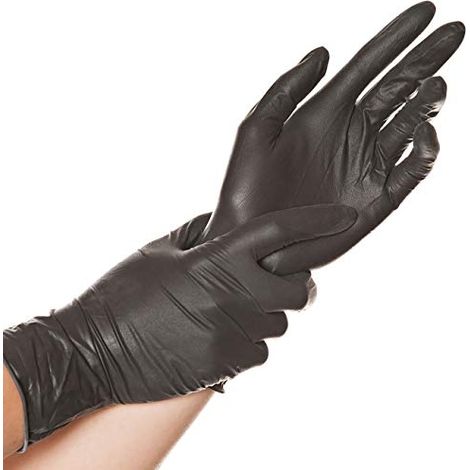 FRANZ MENSCH HYGOSTAR DIABLO GANTS EN LATEX NON POUDRÉS NOIR M 76758