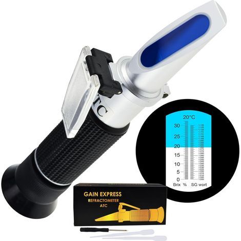 Optical Refractometer, Dual Brix and SG Scale, ATC Compensation, For Brewing and Juices (1/5)