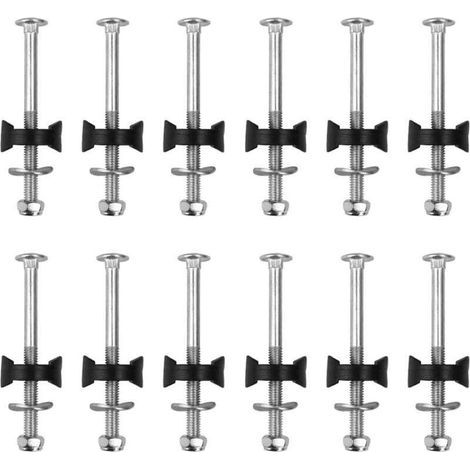 pair Kit de 12 vis pour trampoline, accessoires en acier galvanisé, compatibles avec les trampolines. (1/4)