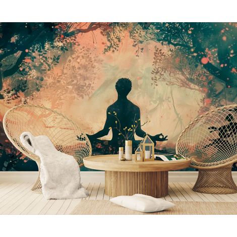 Papier peint zen – Méditation énergie intérieure - 150 x 250 cm (1/2)
