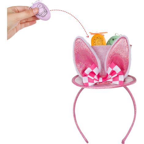 DIY-Haarreif mit rosa Osterhase (rosa) (1/2)